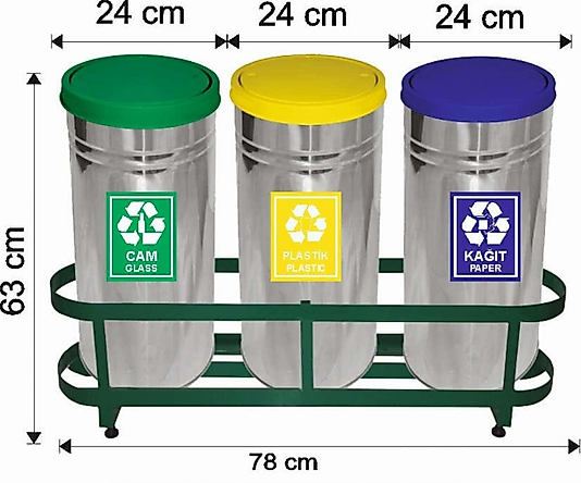 430 KALİTE PASLANMAZ GERİ DÖNÜŞÜM SETİ ( KDV DAHİL )