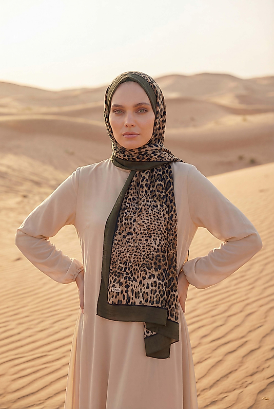 Spring Leopar Desenli Şal