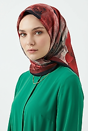 Spring Eşarp Pastel Çiçekli Desen Yeni