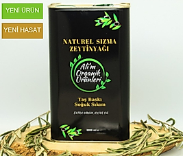 İzmir (Dikili)- Erken Hasat Soğuk Sıkım Zeytinyağı  %0,3 Asit (3000ML)