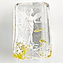 GARDEN KUVARS KANATLI TANRIÇA NEGATİF İNTAGLİO MÜCEVHER OYMA TAŞ