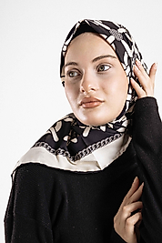 Desenli Alfa Silk Eşarp