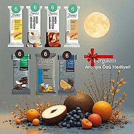 ZBARZ 7 Lİ KARMA PROTEİN BAR 42 adet (ARONYA ÖZÜ HEDİYELİ)