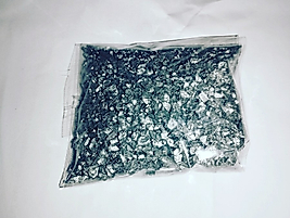 gümüş renk granül cam kırığı 100 Gr