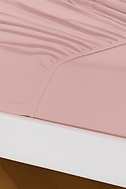 %100 PAMUK ÇARŞAF TAKIMI-Pudra