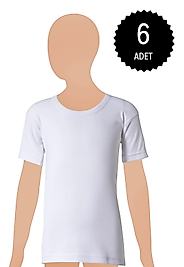 Gümüş 3024 Erkek Çocuk Ribana Fanila 6 lı Paket