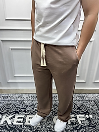 Püskül Paça Baggy Eşofman Kahverengi - Kps