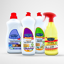 BIOZENITH 4'LÜ FIRSAT PAKETİ (YÜZEY UZMANI + YAĞ SÖKÜCÜ JEL + BULAŞIK SABUNU + BIO GÜÇ SARI)