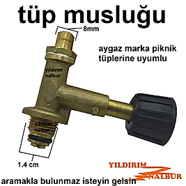 TÜP MUSLUĞU AYGAZ TÜPLER MUSLUK İÇİN PİKNİK TÜPÜ