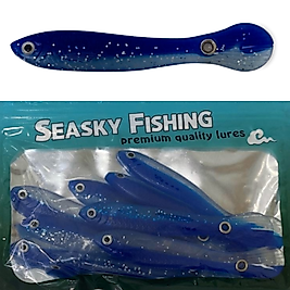 Katta Seasky Fishing Yaralık Balık Aksiyonlu Silikon Yem 10 cm 10 adet (Lacivert)