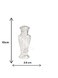 50 cc Vazo Plastik Şişe Kristal  kapaklı