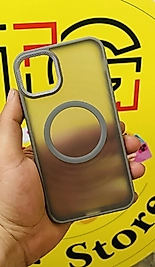 İphone 11 Magsafe Mat Gri Telefon Kılıfı