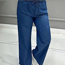 BOL PAÇA İNCE KUMAŞ KOT PANTALON