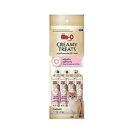 Me-O Creamy Treats Ton Balıklı ve Turna Yemişli Kedi Ödül Maması (4 x 15 g)
