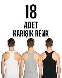 Sedef Yıldızı Erkek Arkası Çapraz Rambo Atlet Karışık 18 Li Paket