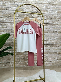 CALVIN KLEIN PEMBE ALTI UZUN TAYTLI TAKIM