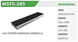 POLEN FİLTRESİ MINI COOPER CABRIOLER (KARBONLU