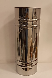 RENUZU Soba Borusu Çap 13 cm Derinlik 50 cm Paslanmaz Krom Çelik 430