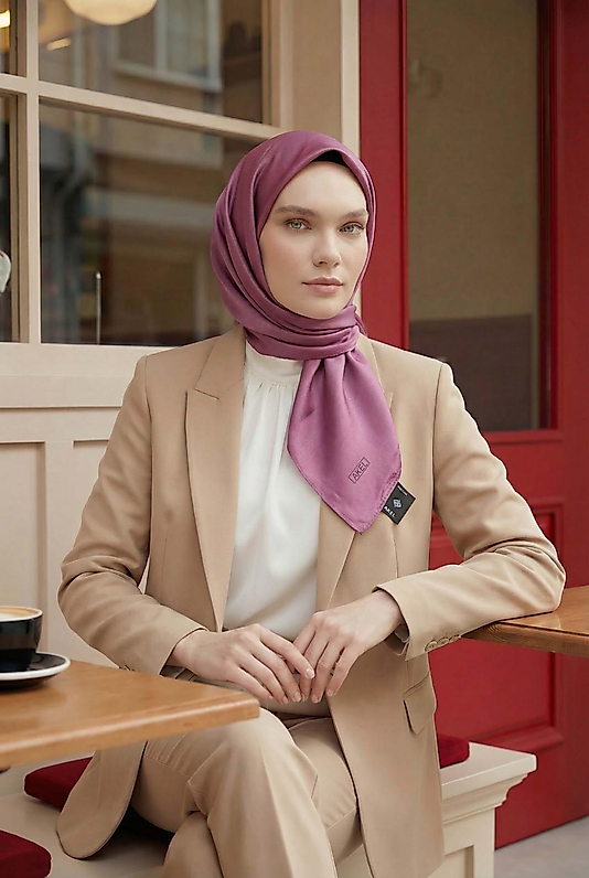 Düz Kristal Kumaş Eşarp - Kaymaz, Şık, Tok Duran | Günlük & Abiye Uyumlu