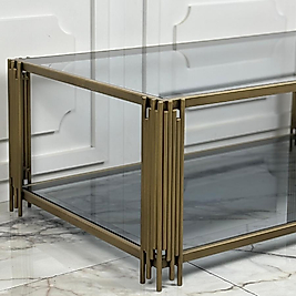 PRİNO ORTA SEHPA (eskitme Gold)