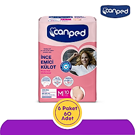 Canped Kadınlar İçin İnce Emici Külot Orta (M) 60 Adet