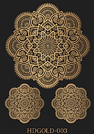 Home Dekor Rub-on Transfer Altın HD GOLD-003