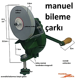 MANUEL BİLEME ÇARKI BIÇAK BİLEME MAKAS SATIR BİLEME TAŞLAMA ELLE ÇEVİRMELİ ÇARK
