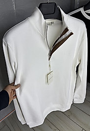 ZEROWEAR - GANT Osho & Pike Kumaş Karışımı Yarım Fermuarlı Sweatshirt