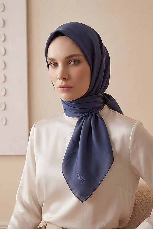 Düz Kristal Kumaş Eşarp - Kaymaz, Şık, Tok Duran | Günlük & Abiye Uyumlu