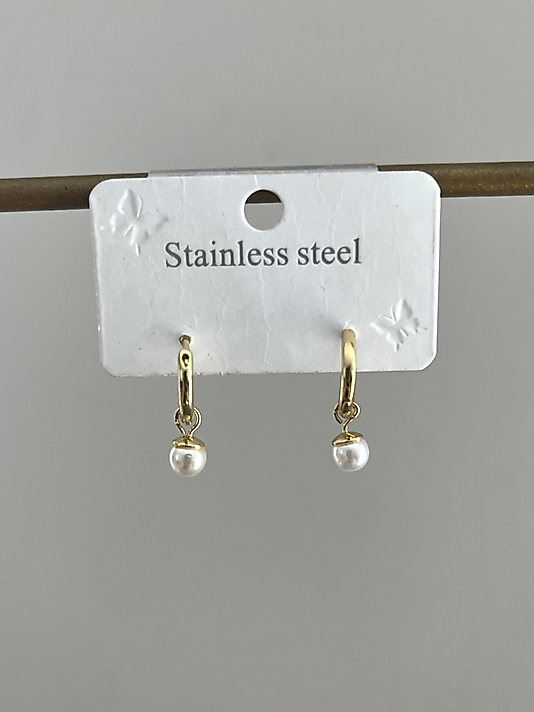 Çelik İnci Serisi Mini Küpe