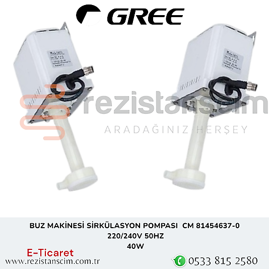 BUZ MAKİNESİ SİRKÜLASYON POMPASI CM 81454637-0  220/240V 50HZ  40W