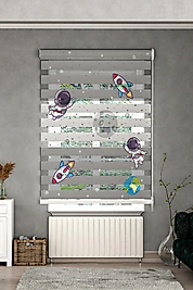 Minibabyrooms  Gri Beyaz Uzay Temalı