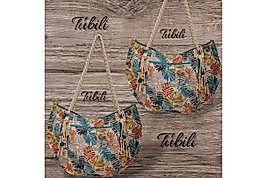 BEZ ÇANTA (YAPRAK DESENLİ)