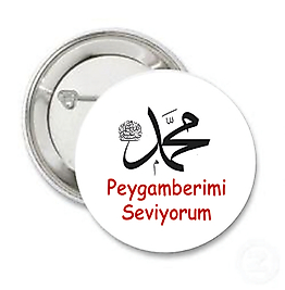 PEYGAMBERİMİ SEVİYORUM ROZETİ