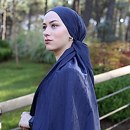 PREMIUM KRASH ŞAL KOYU LACİVERT BK28