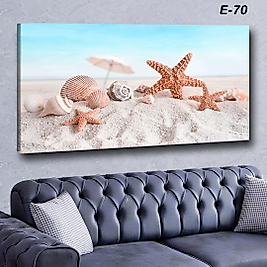 MERCAN MOBİLYA  VE AKSESUAR ,   130*70 DENİZKABUĞU  KANVAS TABLO