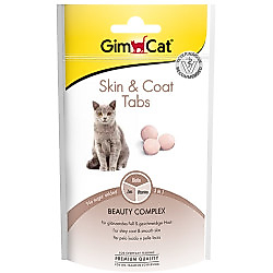 Gimcat Skin &amp; Coat Tabs Deri ve Tüy Sağlığı Kedi Ödül Tableti 40 Gr