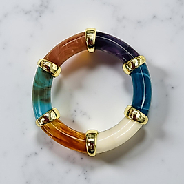 Gold Detaylı Renkli Bileklik