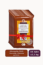 Sütlü Kuvertür Çikolata 2,5 Kg Alt211 10'LU PAKET