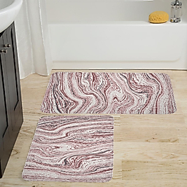 Rovigo Home Dijital Baskı Yıkanabilir Kaymaz 2 li Banyo Takımı