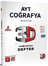 3D Yayınları AYT Coğrafya Video Destekli Defter