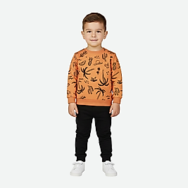 Erkek Bebek/Çocuk Alt Üst İkili Turuncu Takım