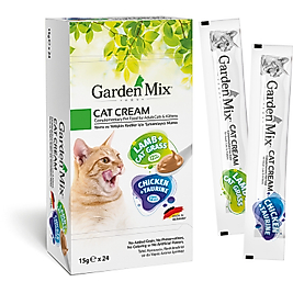 Garden Mıx Kedi Kreması Xxl Tavuk+kuzu 15gr*24