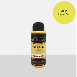 PREMİUM AKRİLİK BOYA LİMON SARI 70 ML. - 0755