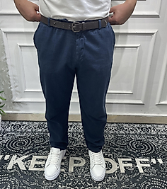 Gabardin Boyfriend Pantolon Lacivert - Sprf4076