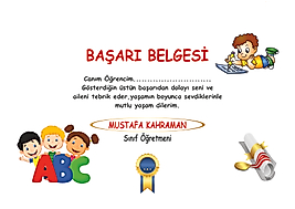 BAŞARI BELGESİ