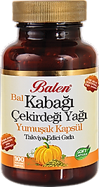 Balen Bal Kabağı Çekirdeği Yağı Yumuşak Kapsül 1380 Mg 100 Kapsül