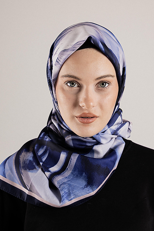 DESENLİ FRANSIZ İPEĞİ EŞARP DESEN-2