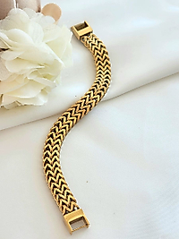 Balık sırtı  Çelik Bileklik(17cm+5cm)