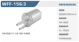 YAKIT FİLTRESİ VW GOLF V 1.6-16V 4 BAR